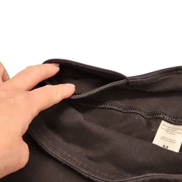 Workout Leggings TWO 2 Black Running Zumba Cardio Strength Training Yoga Pants - Picture 8 of 10